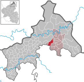 Poziția Gebhardshain pe harta districtului Altenkirchen