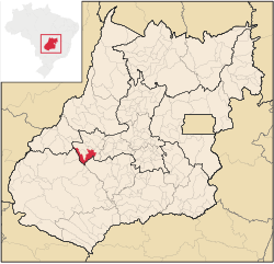 Localização de Ivolândia em Goiás