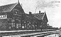 Het oude station van IJlst in 1920