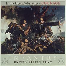 In the face of obstacles - Courage poster