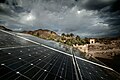 Micro-centrale photovoltaïque au Maroc.