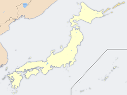 Ligging van Sakurajima op 'n kaart (Japan)