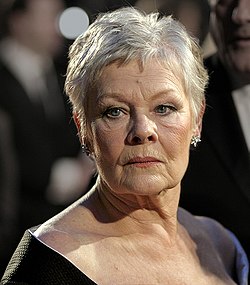 Judi Dench vid BAFTA i Royal Opera House i London 2007.