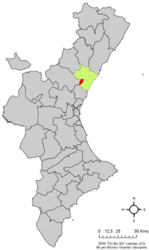 Alfondeguilla – Mappa