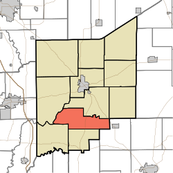 Location in Jennings County