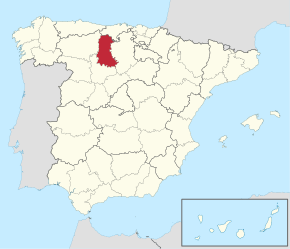 Kart over Palencia