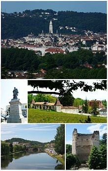 Ibabaw: Panorama Panglantaw sa Cathedral sa Saint-Front sa Trélissac, Tunga sa Thomas-Rovert nga Suba