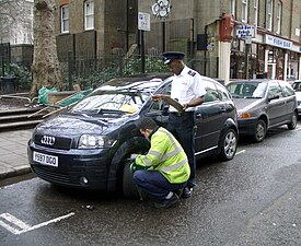 Parkeringsvakt i London