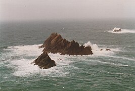 Rocks near the island