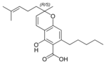 Strukturformel Cannabichromensäure A