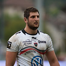 Description de l'image Konstantin Mikautadze - US Oyonnax - Rugby club toulonnais, 28th September 2013.jpg.