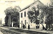 Early C20 picture of Mannouba railway station.