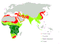 ヒョウの分布図