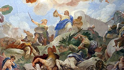 Luca Giordano (particolare del ciclo nella sacrestia di San Martino, Napoli)