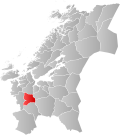 Kart over Meldal Tidligere norsk kommune