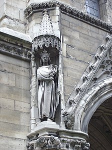 Ludvik IX. drži delček Pravega križa