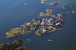 Pháo đài Suomenlinna nhìn từ trên cao