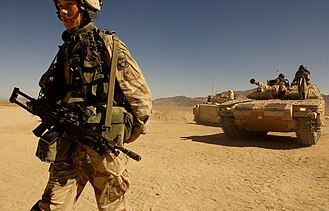 A Swedish CV9040C on training exercises