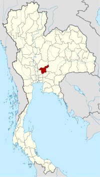 Saraburi'nin Tayland'daki konumu