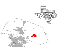 Location of Taylor, Texas