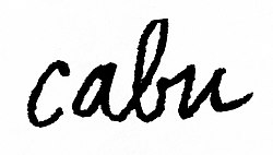Jean Cabuts signatur