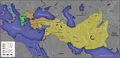 Image 30The major Hellenistic realms included the Diadochi kingdoms:   Kingdom of Ptolemy I Soter   Kingdom of Cassander   Kingdom of Lysimachus   Kingdom of Seleucus I Nicator   Epirus Also shown on the map:   Greek colonies   Carthage (non-Greek)   Rome (non-Greek) The orange areas were often in dispute after 281 BC. The Attalid dynasty occupied some of this area. Not shown: Indo-Greek Kingdom. (from Ancient Greece)