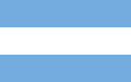 Primeira bandeira aprovada como oficial pelas Províncias Unidas do Rio da Prata em 1816