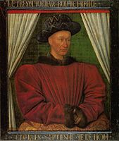 Karlos VII.aren erretratua, 1445-1450 bitartean, Louvre museoa, Paris