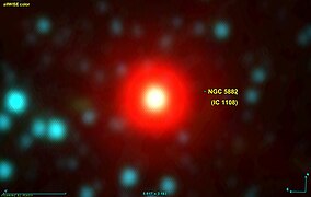 NGC 5885 dans le domaine de l'infrarouge par le télescope spatial WISE.