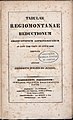 Tabulae Regiomontanae reductionum observationum astronomicarum ab anno 1750 usque ad annum 1850 computatae, 1830