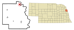 Location of Decatur, Nebraska