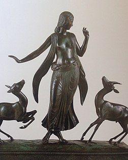 Dançarina e Gazelas de Paul Manship, (1916), bronze, Museu de Arte Metropolitan