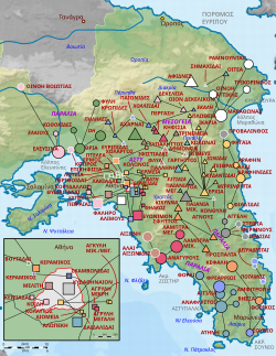 Map of municipalities (demoi) in ancient Attica