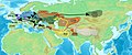 Image 3The dispersal of the DOM2 genetic lineage, believed to be the ancestor of all modern domesticated horses, is linked with the populations which preceded the Sintashta culture and their expansions. (from Domestication of the horse)