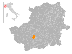 Locatie van Pinasca in Turijn (TO)