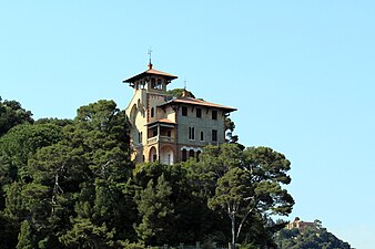 Een villa boven het water