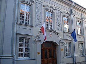 Pacų rūmai Vilniuje, dabar Lenkijos ambasada