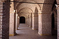 Die binnekant van die Karavanserai van Sa'd al-Saltaneh in Qazvin, Iran.