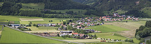 Blick vom Falkenberg auf St. Peter ob Judenburg