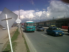 Stadtbus zwischen Bogotá und Soacha