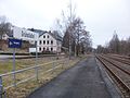 Bahnhof Grünstädtel mit Empfangsgebäude (2016)