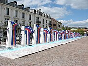 Place des Fontaines à Contrexéville