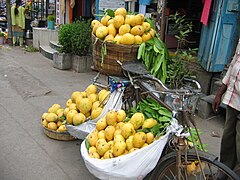 Banganpalli mangoes being sold in Guntur