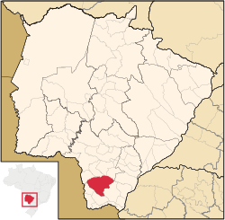 Location in Mato Grosso do Sul state