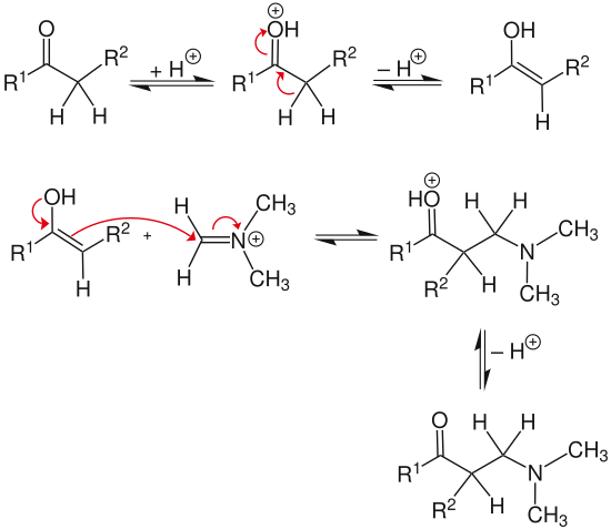 Mechanismus Mannich-Reaktion, Teil 2