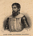 Saint Nuno Álvares Pereira (1360-1431), connétable de Portugal, reconnu comme un génie militaire et un grand chef de guerre, il abandonna tout à la mort de sa femme, vendit tous ses biens, afin de fonder un couvent carme, où il entra comme frère lai, faisant l'édification de tous par sa piété et son humilité.