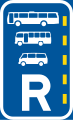 Reserved lane for buses, midi-buses and mini-buses