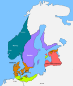 Skandinavia i 1219.