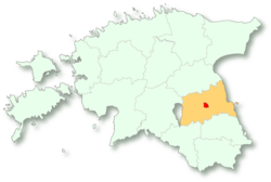 Localização de Tartu em Tartumaa