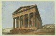 Thésée's temple view by Prosper Morey around 1838